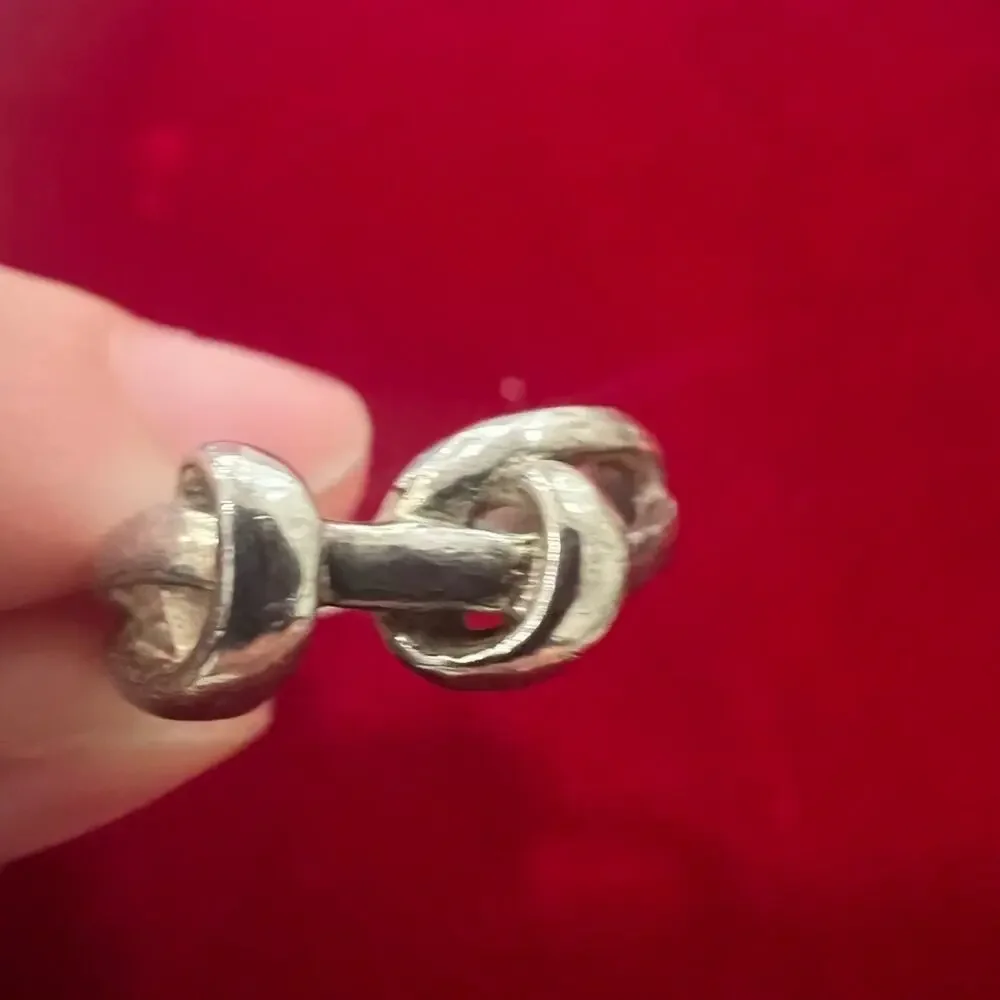 Vintage knot sterling silver ring
